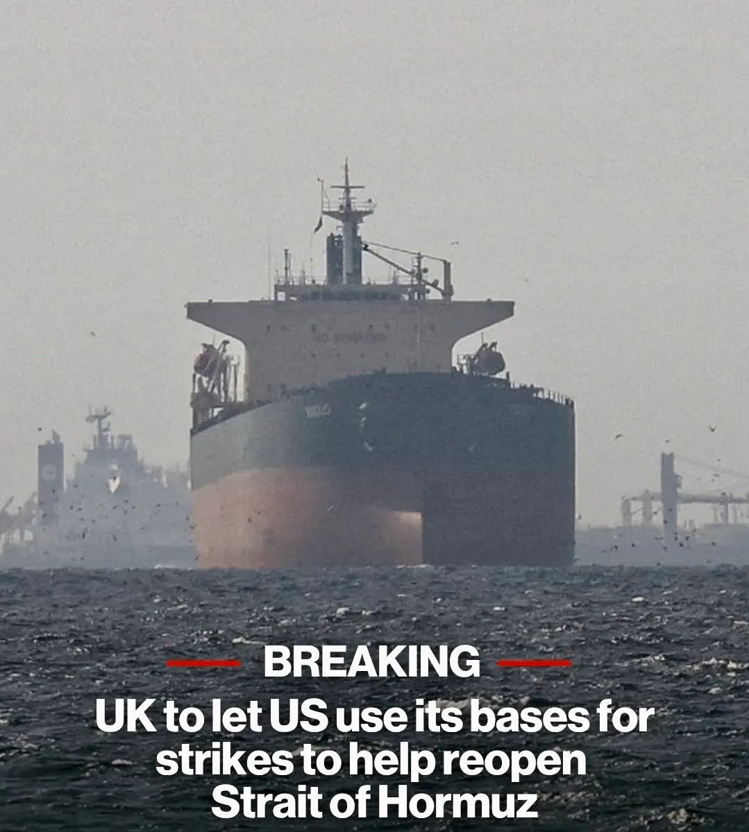 Anh Cho Phép Mỹ Sử Dụng Căn Cứ Để Không Kích Nhằm Mở Lại Eo Biển Hormuz