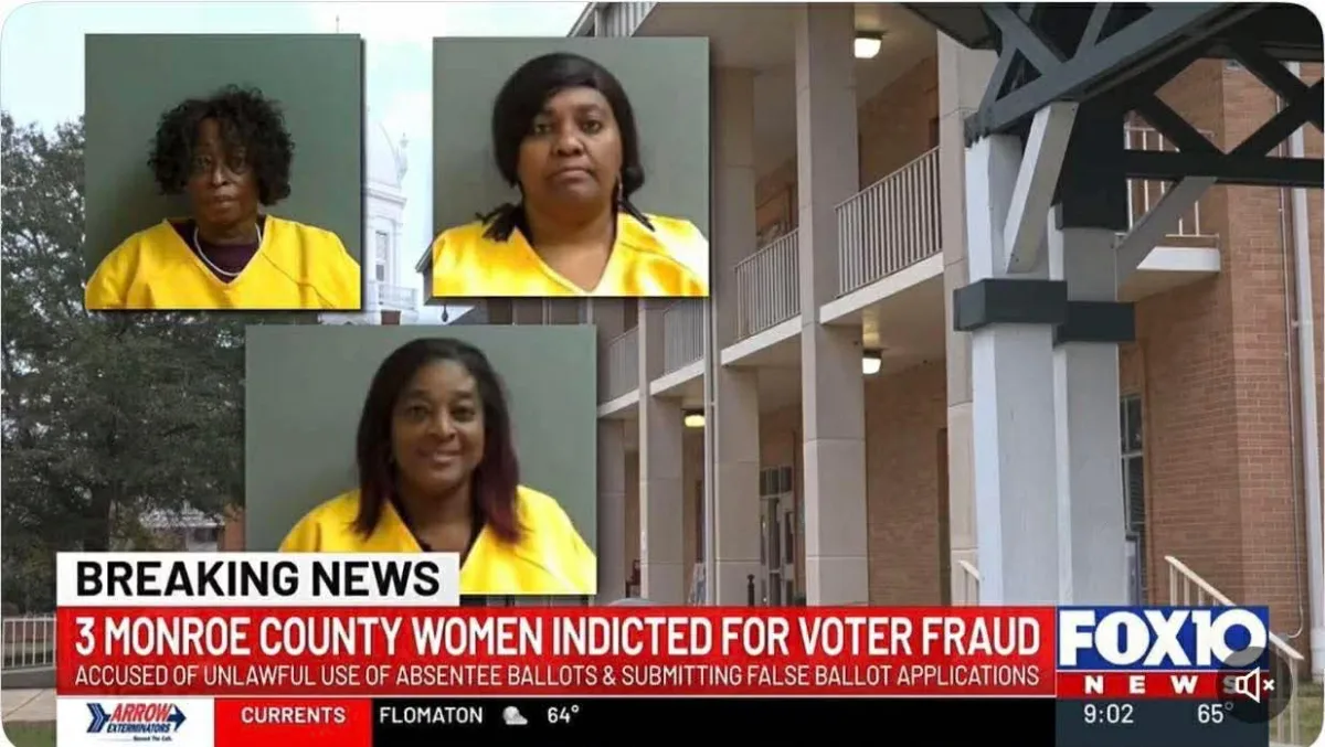 Tres mujeres arrestadas en Alabama por presunto fraude con votos en ausencia