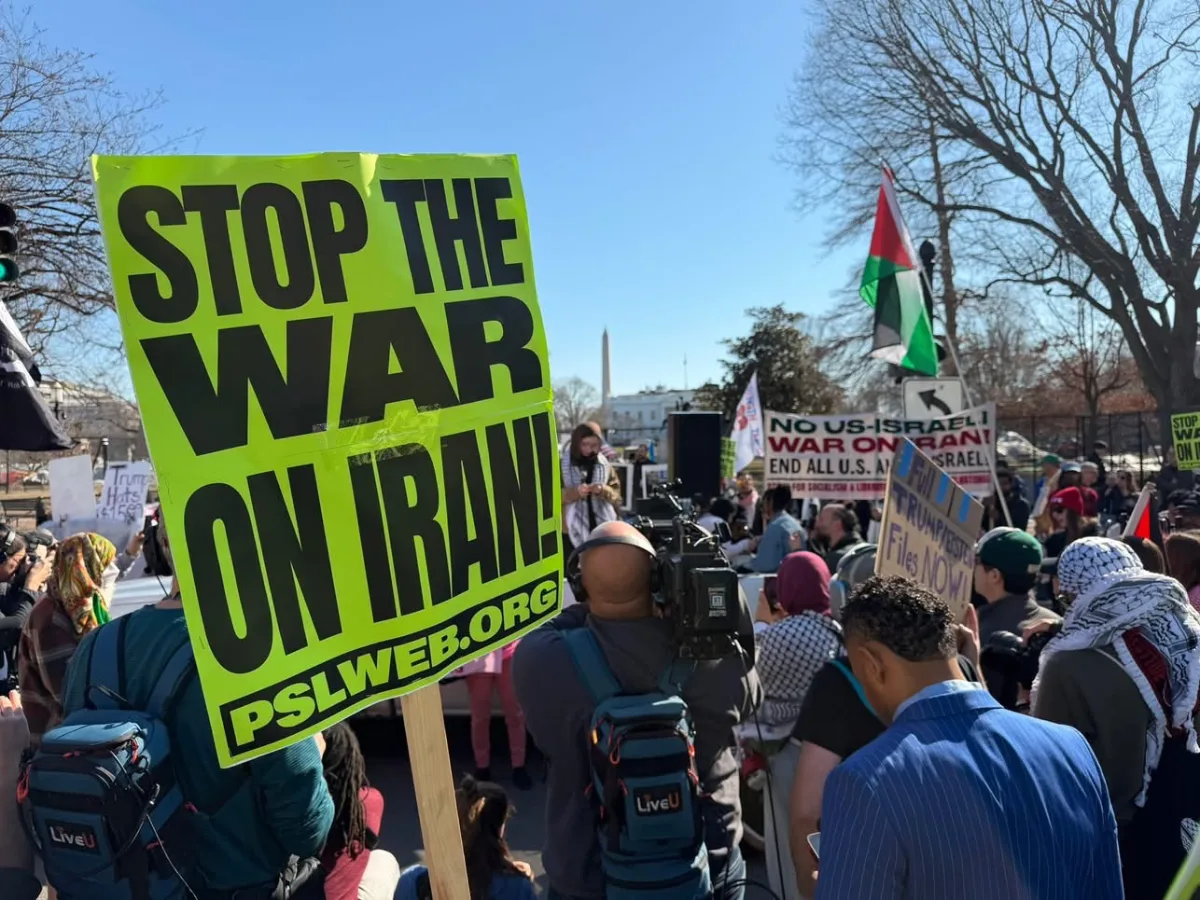 Activist Groups Hold “Stop the War” Protest at White House Following Escalation of Conflict