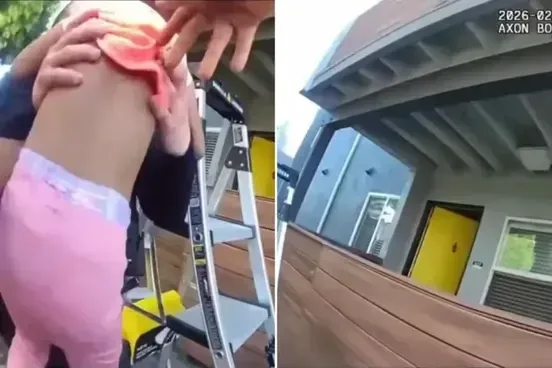 Policía de California rescata a niña y perro lanzados desde un balcón en medio de un incendio