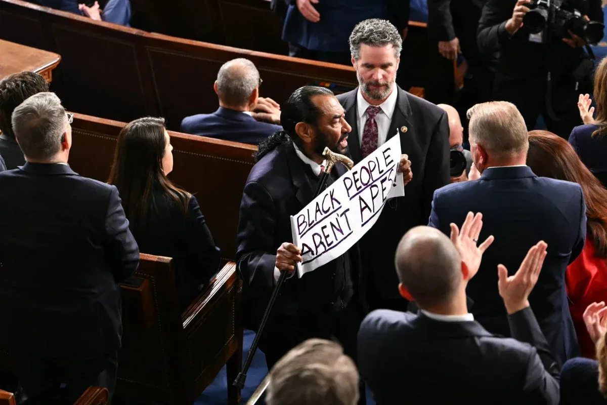 Representative Al Green Escorted Out of 2026 State of the Union Address After Protesting President Trump