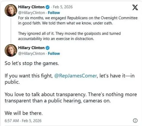 Hillary Clinton Testifies in New York Regarding Epstein Case