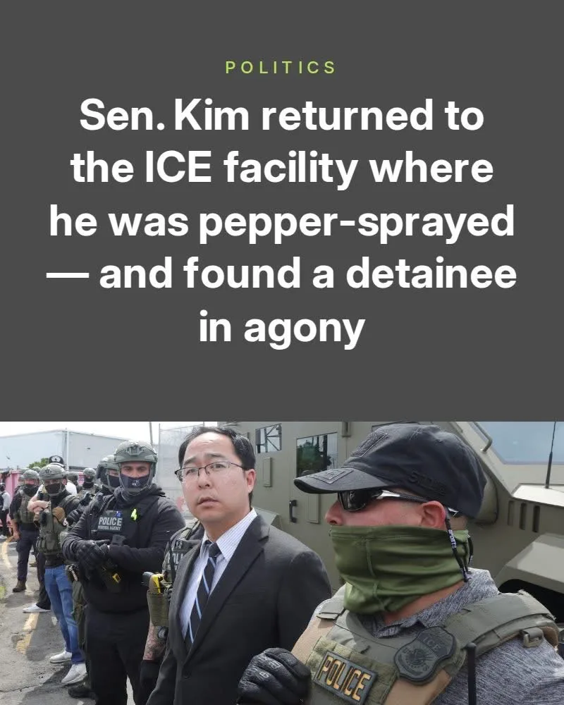 El Congresista Andy Kim Regresa al Centro de Detención de ICE Tras Incidente de Gas Lacrimógeno