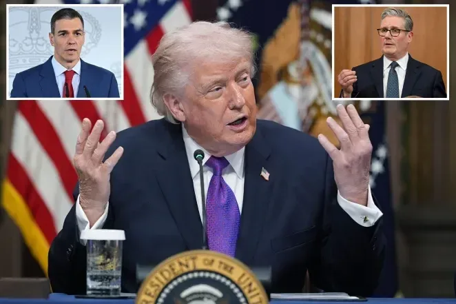 Trump critica a España y al primer ministro británico Keir Starmer por la campaña en Irán