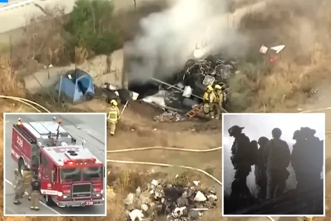 110 Freeway in Los Angeles Closed Indefinitely After Massive Fire Under Overpass